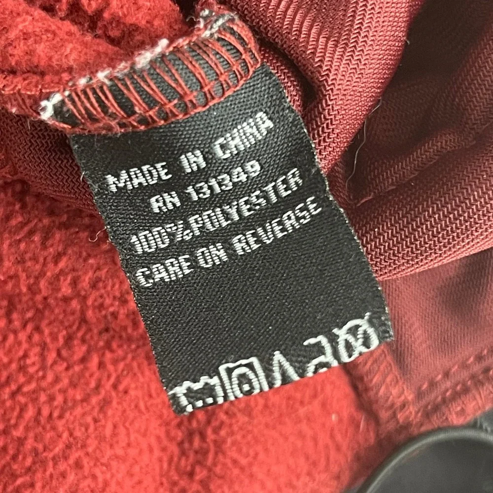 The North Face Denali Fleece Jacket Mens Medium Red Black Full Zip RN 131349 - Picture 6 of 10